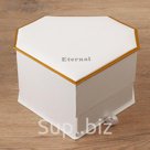 Коробка подарочная, цвет белый, 20 х 18,5 х 12 см