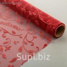 Органза с рисунком «Поздравляю», 48 см х 4,5 м