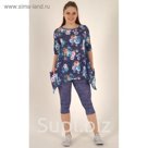 Комплект женский (фуфайка, бриджи) М190 цвет МИКС, р-р 58