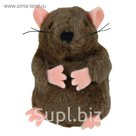 Игрушка  Trixie "Крот", 8см.,с пищалкой, плюш, коричневый.
