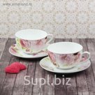 Сервиз чайный "Вдохновение", 4 предмета: 2 чашки 250 мл, 2 блюдца