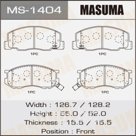 Колодки дисковые Masuma MS1404