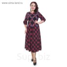 Платье женское, размер 60, цвет красный П4-3371/28