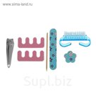 Набор для маникюра и педикюра, 7 предметов, цвет МИКС