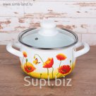 Кастрюля 3 л "Маки", 20 см