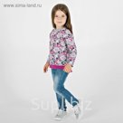 Свитшот для девочки, 'Клюква', рост 110 см