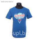 Футболка для мальчика, рост 134 см, цвет синий DS0071/10