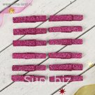 Прищепки "Блеск", фиолетовые , набор 12 шт