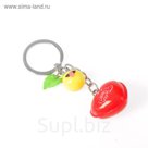 Брелок пластик висюльки "Сердечко - Я люблю тебя" 8х2,8х1,8 см