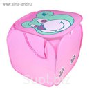 Корзина для игрушек "Медвежонок" с ручками и крышкой