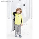 Рубашка-поло для мальчика, рост 122 см, цвет  цвет лимонный/чёрный Н-РБ-277А