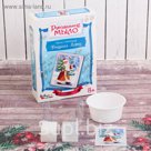 Рукодельное мыло с картинкой "Дедушка Мороз" (С Новым годом!)