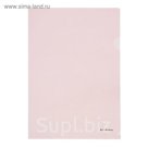 Папка-уголок А4 Erich Krause Clear Standard L-File New, красная, вместимость 80 листов