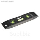 Уровень FIT "Торпедо" мини пластиковый, 3 глазка, магнитный, 15.2 см