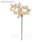 Топпер "Мне годик" из фанеры, 11x7 см