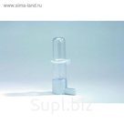 Поилка Beeztees для птиц с кольцом большая пластиковая, белая, 4*14,5см