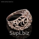 Кольцо "Тайна", ажур, позолота, 18 р-р