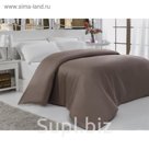 Пододеяльник KARNA SERVAN, размер 200x220 см, сатин 120 г/м2, цвет коричневый