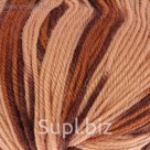 Пряжа "Bianca Lana lux" 100% шерсть 250м/100гр (751 принт бежев-корич))