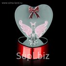 Сувенир "Бабочка у сердца" со светом