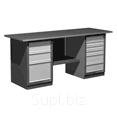 Верстак с двумя тумбами (тумба с 3 ящиками, тумба с 6 ящиками).