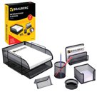 Настольный набор из металла BRAUBERG «Germanium», 7 предметов, черный