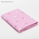 Пеленка подарочная "Крошка Я" Аисты 75х120 см, фланель, 160 г/м², 100% хлопок