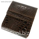 Портмоне с зажимом, 1 отдел, для карт, цвет коричневый