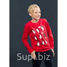 Джемпер для мальчика рост 128 см цвет малиновый