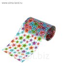 Переводная фольга для дизайна ногтей "Цветочки", 4х50см, разноцветная