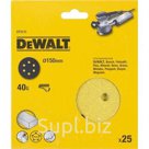 Круг шлифовальный на липучке 150 мм, Р40, 25 шт. DeWalt DT3131