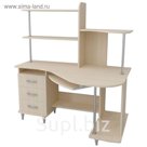 Стол компьютерный Альфа-3 Правый Дуб молочный