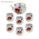 Набор для чайной церемонии 7 предметов "Май" (чайник 700 мл, чашка 70 мл)