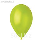Шар латексный 10" Металл Light Green, набор 100 шт