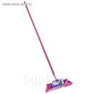 Щетка для пола с черенком 120 см Elite Ferrara, цвет малиновый