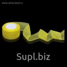 Лента капроновая гофрированная, 50мм, 10±1м, цвет жёлтый