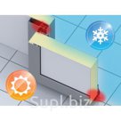 Дверь откатная 120 мм для охлаждаемых помещений 
Обогрев рамы двери для охлаждаемых помещений (опция) 
Полотно двери из сэндвич панелей толщиной 80мм с организ…