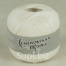 Пряжа Семеновская Mone Цвет.Ультрабелый Семеновская