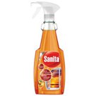 Средство для мытья стекол и зеркал 500 г, SANITA (Санита), усиленная формула с нашатырным спиртом