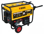 Генератор бензиновый GE 4500Е, 4,5 кВт, 220 В/50 Гц, 25 л, электростартер DENZEL
