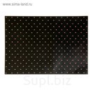 Бумага для творчества "Сердечки на чёрном" А4 плотность 80 гр