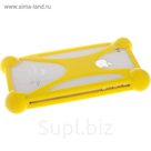 Чехол Partner bumper-case 3.5-5.5"  универсальный,  желтый
