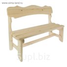 Скамейка "Разбойник" 130 см, сосна натуральная