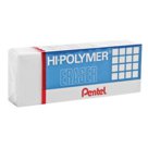 Резинка стирательная PENTEL (Япония) «Hi-polymer eraser», 35?16?11,5 мм, белая, картонный держатель