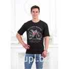 Футболка мужская "Велосипед с флагом".