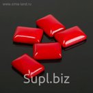 Кабошон прямоугольник 13*18мм (набор 5шт), под коралл
