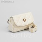 Сумка на пояс L-9801, 15*6*10, отд с перег на молнии, поясной ремень, молочный