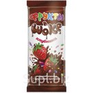 Шоколад "Фрукты в шоке" молочный (клубника) 100 г, 1/20 шт./2,0 кг