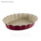 Форма для выпечки Oven, 42 x 33 x 7,5 см, овальная, розовая