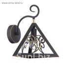 Бра IMIRA E14 40W черный, золотой декор